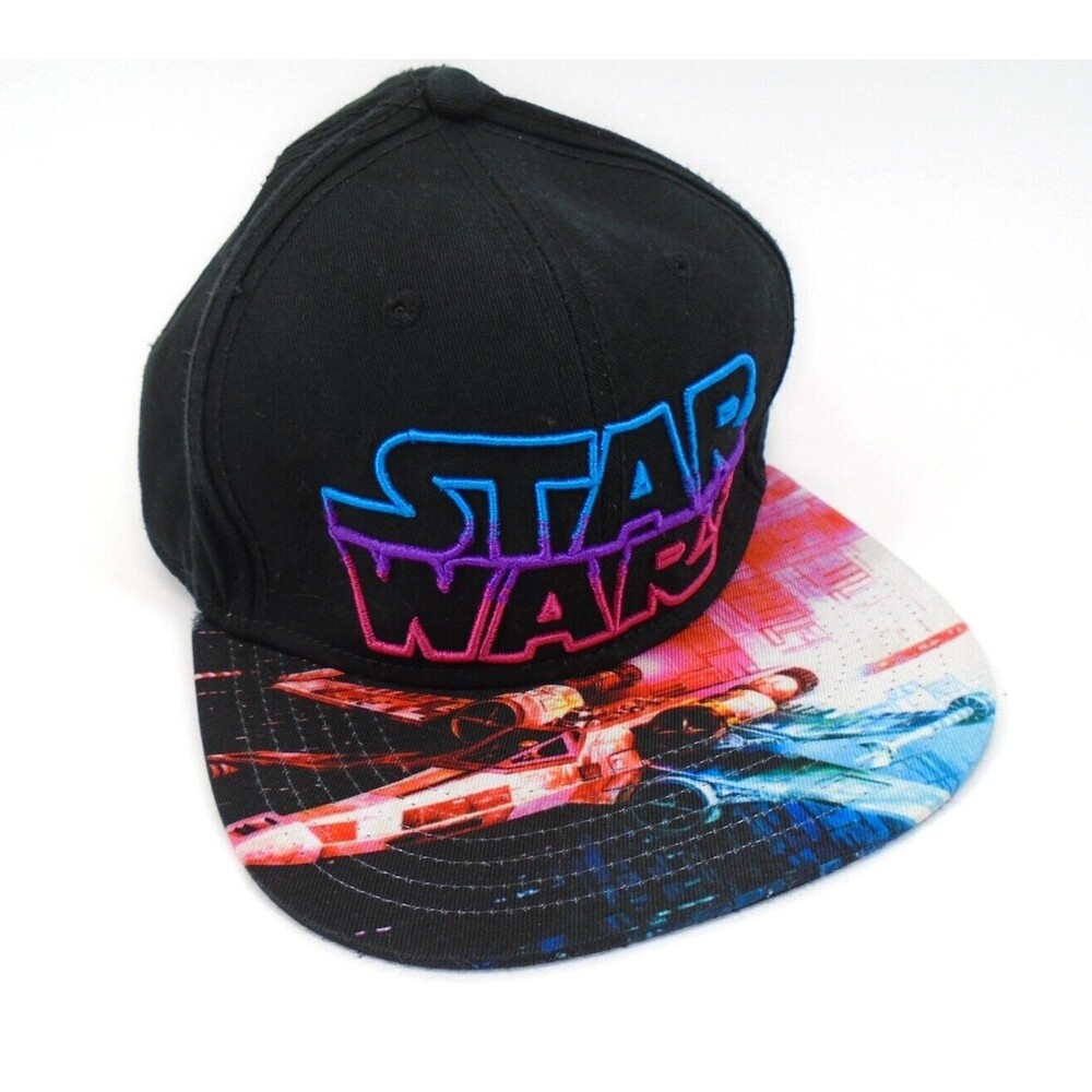 Star Wars Hat Snapback Cap X-Wing, Flatbill Adjustable Lucas Film ADULT